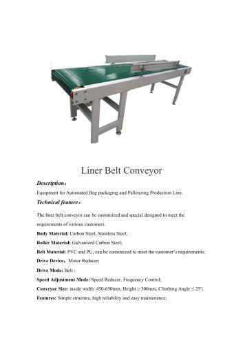 Liner Belt Conveyor