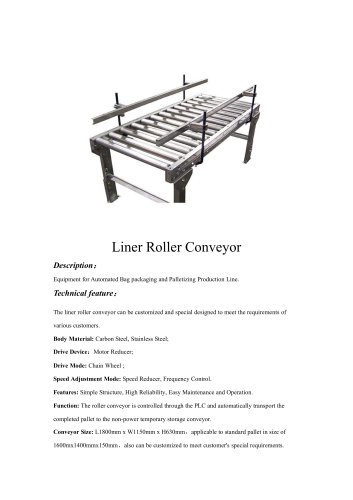 Liner Roller Conveyor