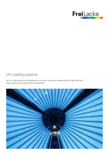 UV coating systems