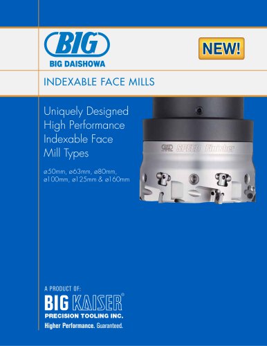 BIG Daishowa Indexable Face Mills (Supplement)