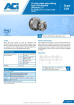 Circular sight glass fitting type 318 nominal pressure 2.5