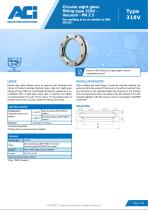 Circular sight glass fitting type 318V - Vacuum - PN 2.5