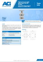 High-pressure sight glass type 520 PN 63/400