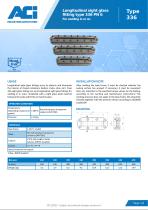Longitudinal sight glass fitting type 336 PN 6
