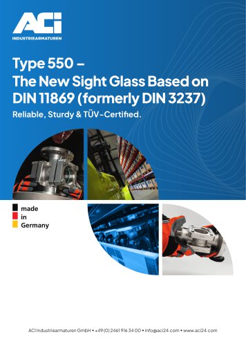 Product information brochure type 550