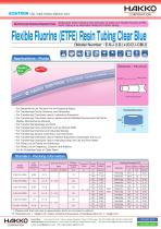 Flexible Fluorine (ETFE) Resin Tubing Clear Blue