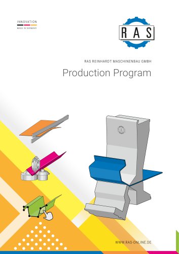 Production Programm - Machines Overview