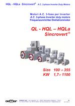 A.C. 3-phase Inverter duty motors QL-HQL-HQLa