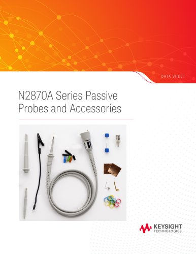N2870A Series Passive Probes and Accessories