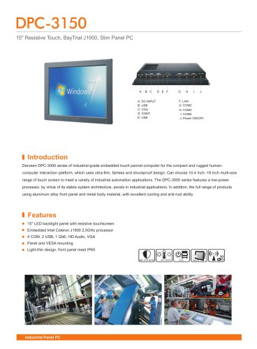 DPC-3150 Industrial Panel PC