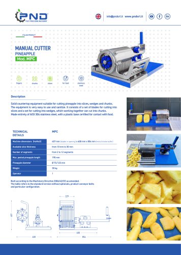 MPC &ndash; Technical Data Sheet
