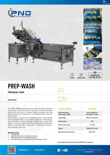 PREP-WASH - Technical Data Sheet