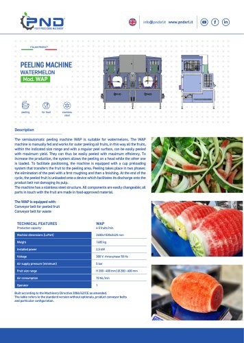 WAP &ndash; Technical Data Sheet