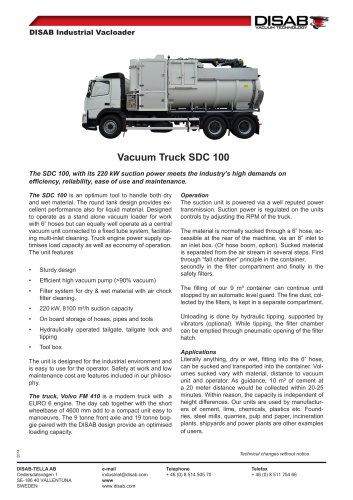 Vacuum Truck SDC 100