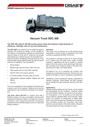 Vacuum Truck SDC 200