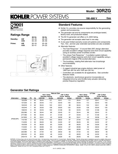 Gas Generators / 30RZG