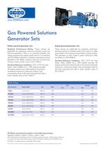 Gas Powered Product Rating Brochure