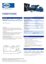 P2000- P2200E Open Generator Set