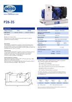 P26-3S - 24- 26 kVA Open Generator Set