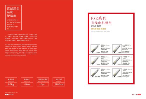 Linear motor micron level precision FXZ series