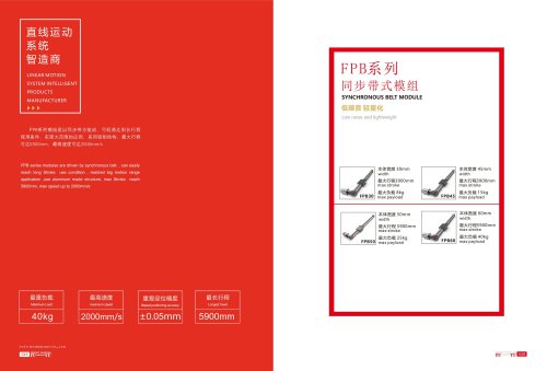 Synchronous belt linear guide FPB series