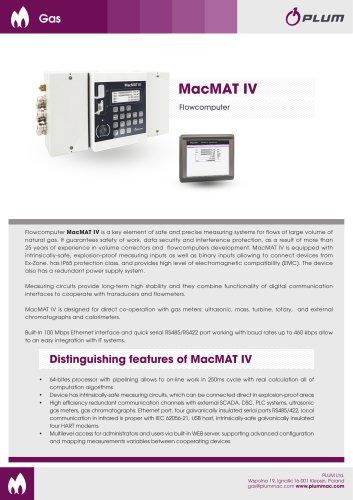 MacMAT IV Flow Computer