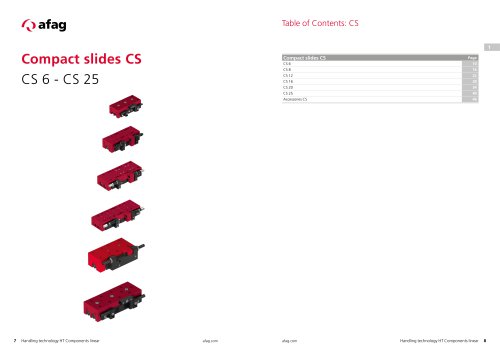 Compact slides CS CS 6 - CS 25