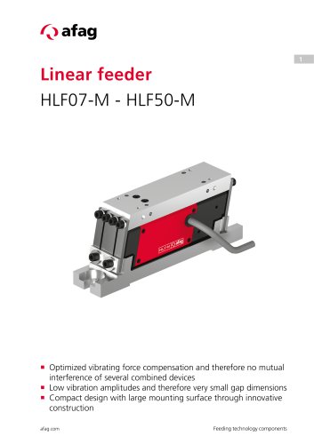 Linear feeder HLF07-M - HLF50-M