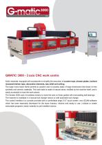 Gmatic 3000 - CNC router for stone milling and engraving – 3 Axis