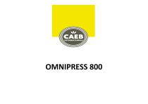 PRODUCT PRESENTATION OMNIPRESS 800