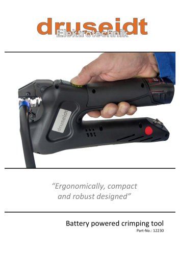 Battery powered crimping tool