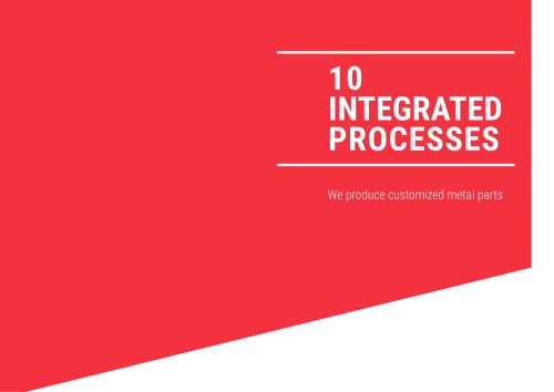 10 INTEGRATED  PROCESSES