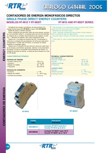 Single Phase Direct  Energy Counters