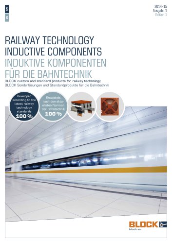 Railway technology inductive components