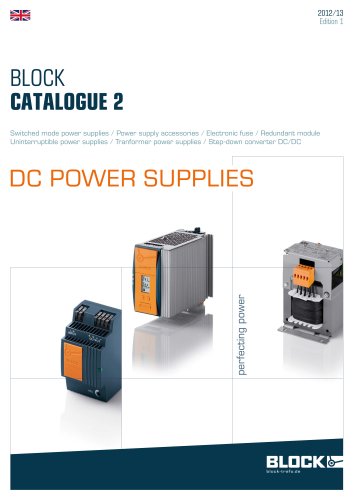 The actual catalogue 2 DC Power supplies