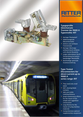 RITTER Disconnector type RNT / RIT