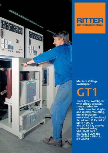 RITTER Switchgear for Single- and Duplex-Mounting GT 1