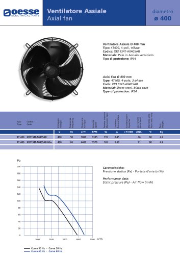 Axial Fan:XR1134T-A0405AB