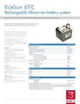 Xcelion 6T-E Rechargeable lithium-ion battery system