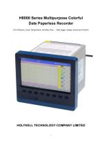 H8000 Series Multipurpose Colorful Date Paperless Recorder