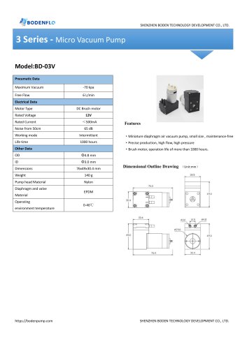 BD-03V-6L-75kpa Specification（BODENFLO)