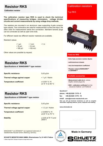 Resistor RKS