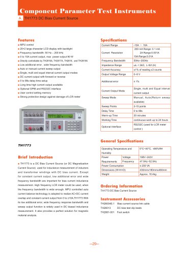 Tonghui DC Bias Current Source TH1773