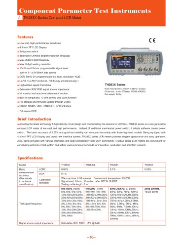 Tonghui LCR Meter TH283X