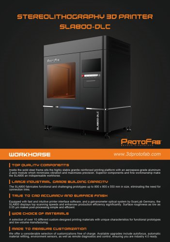 ProtoFab SLA800