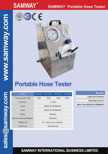 SAMWAY PHT1000  Hydraulic Hose Testing Bench