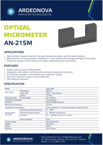 OPTICAL MICROMETER AN-21SM