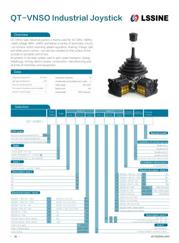 OT-VNSO Industrial Joystick