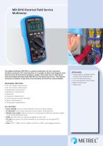 MD 9016 Electrical Field Service Multimeter EN