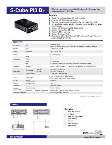 S-Cube Pi 3 B+